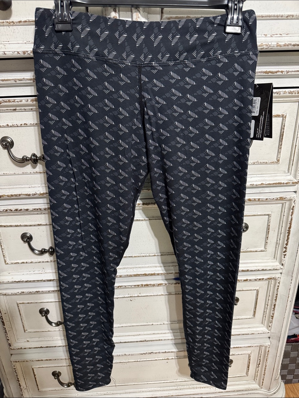 Hot Chillys MTF Print Tight Peaks Black Patterned Leggings Small